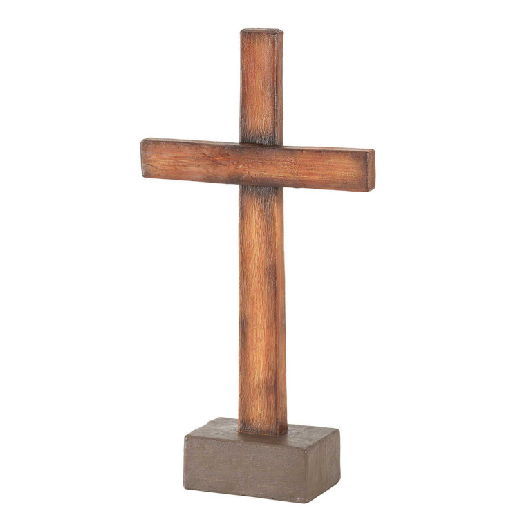 Millwood Pines Tabletop Cross Figurine Wayfair